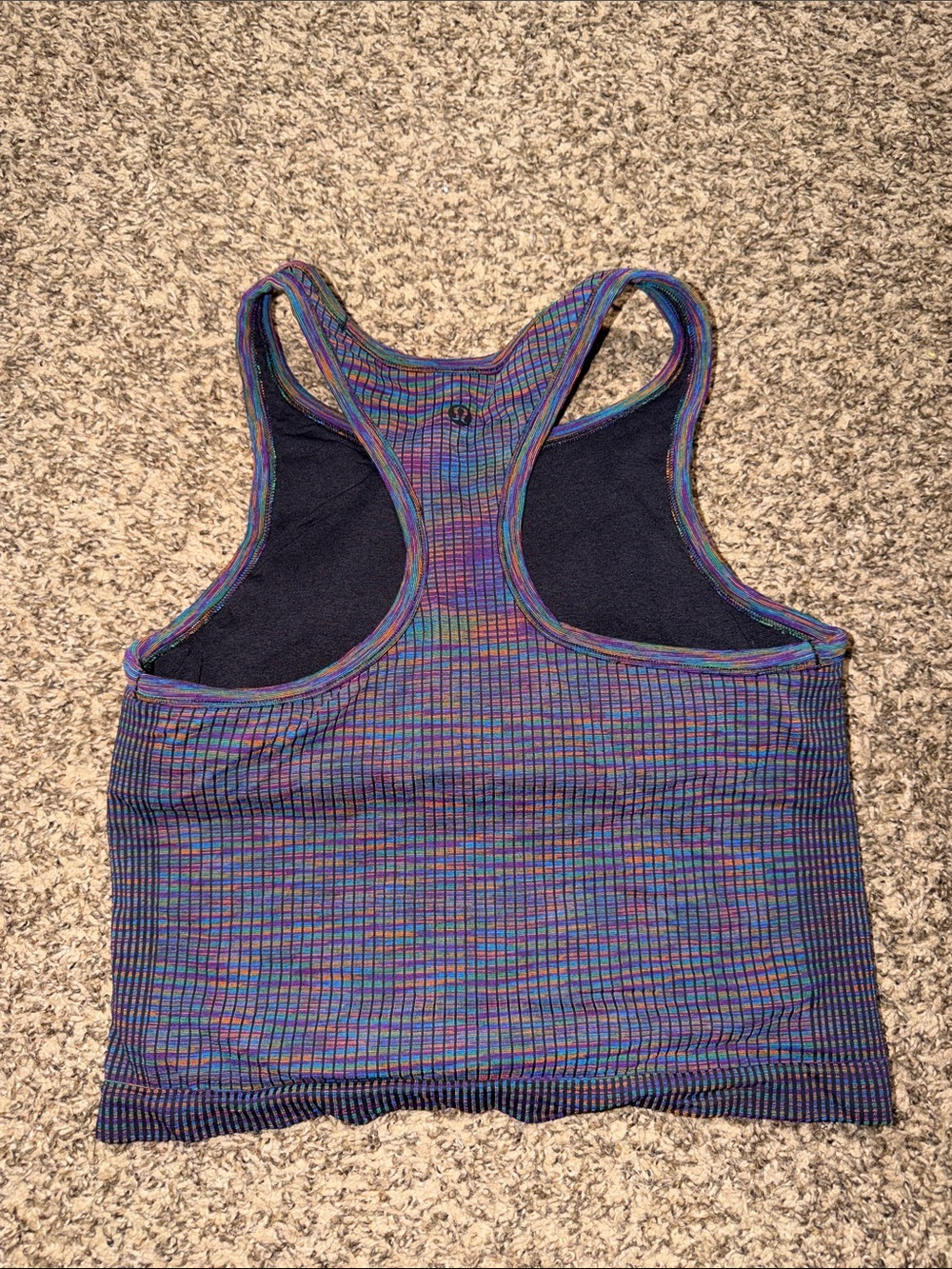 Women's Multicolor Ribbed Lululemon Tank - Picture 2 of 2